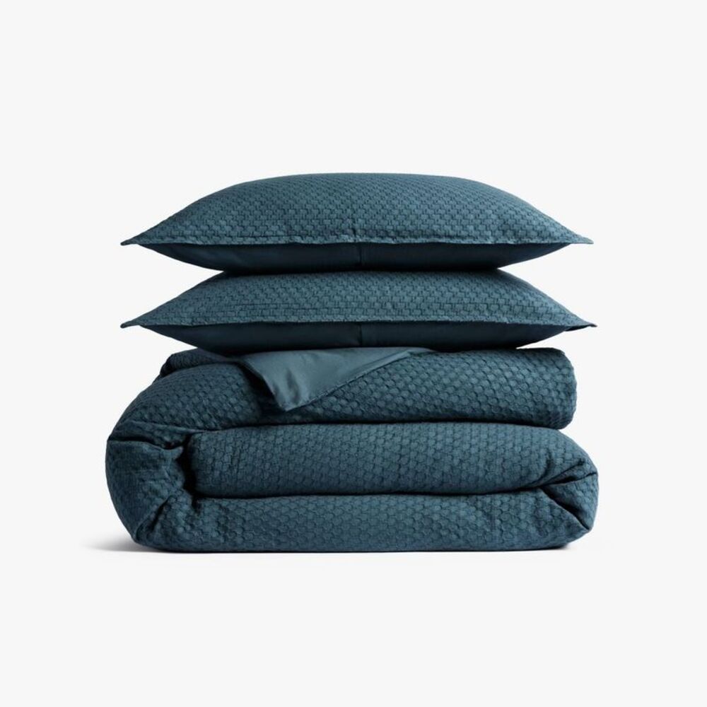 Full/Queen Honeycomb Cotton Duvet Cover & Sham Set Cove - Parachute for Target